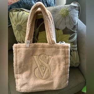 Victoria’s Secret Faux Sherpa Tote Bag